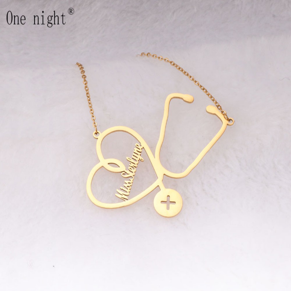 Collier personnalisé avec nom, - Stethoscope avis et prix