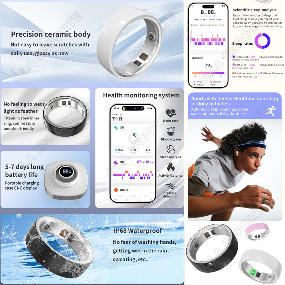 Bague intelligente en céramiqu - Blood Pressure Monitor avis et prix